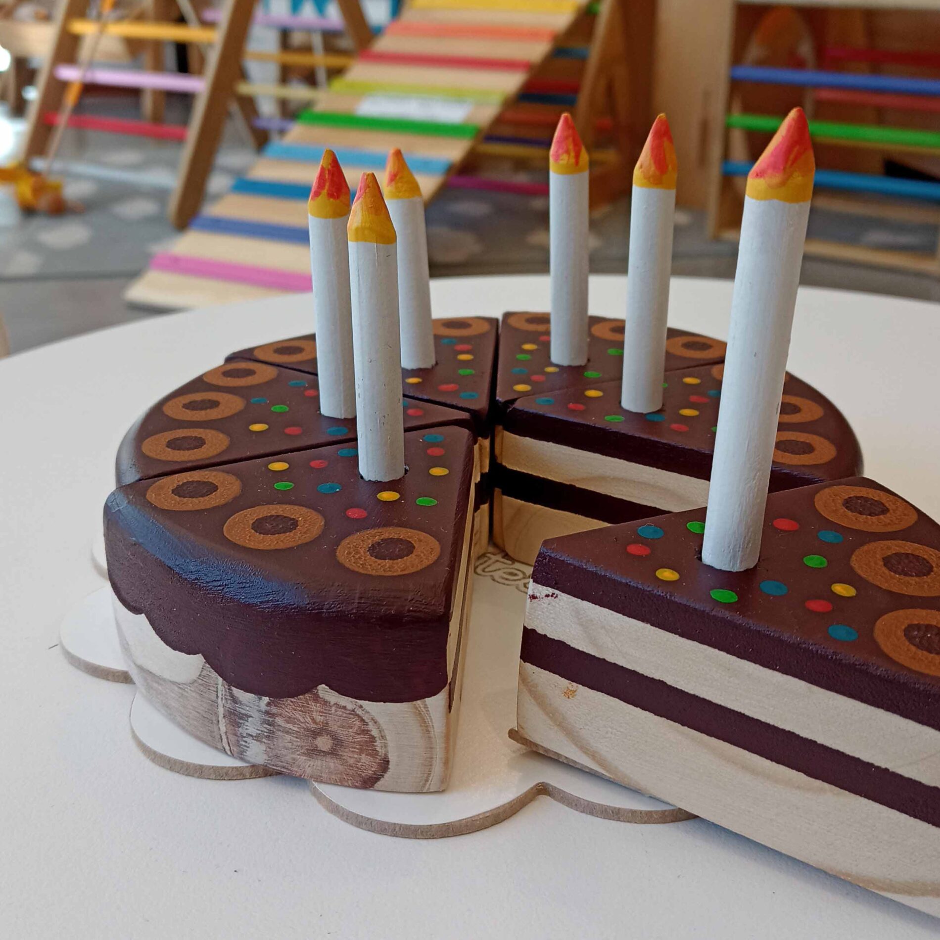 Torta cumpleaños 6 velas - Tesintesan