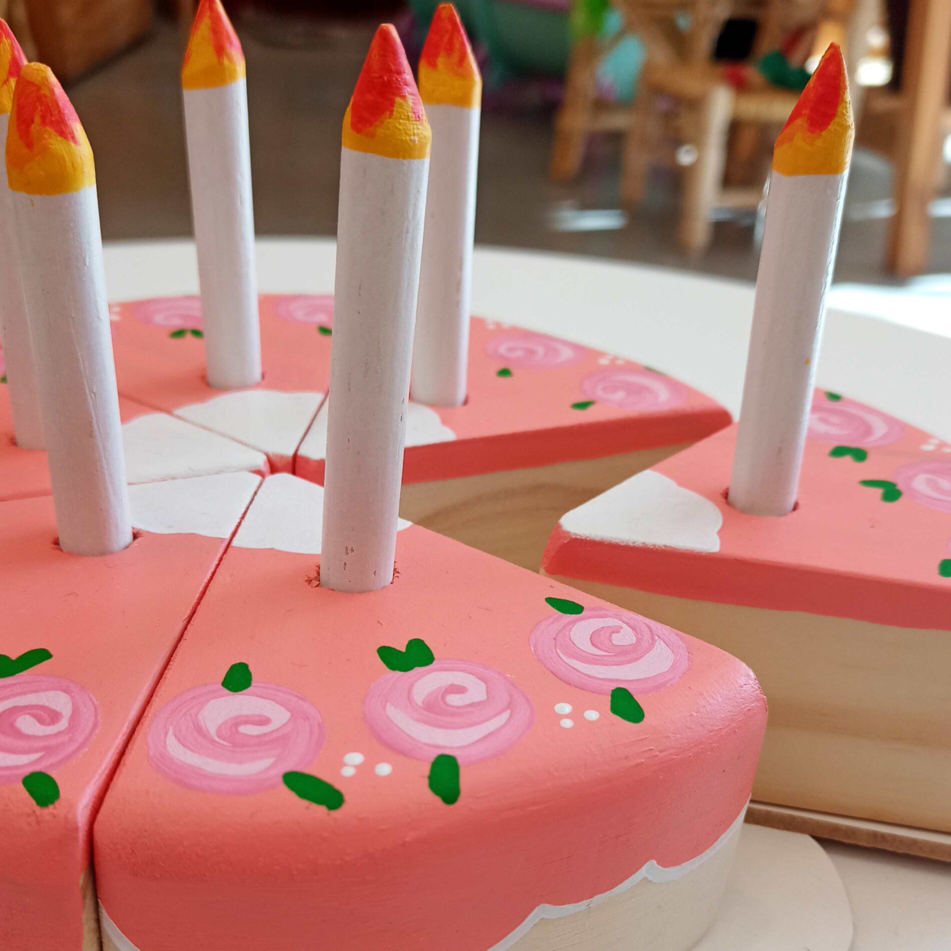 Torta cumpleaños 6 velas - Tesintesan