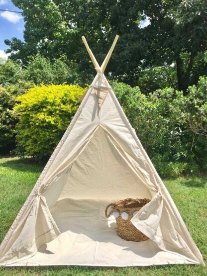 Carpa tipi lisa con vivos de color - Imagen 2