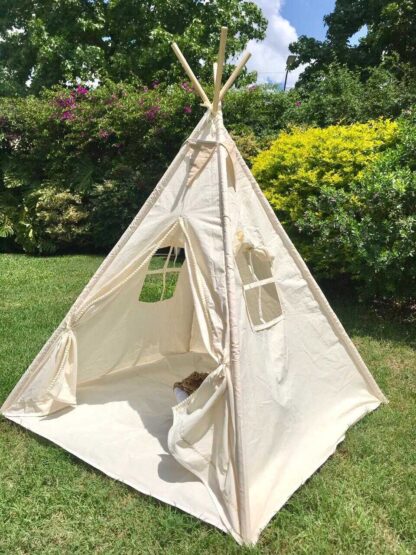 Carpa tipi lisa con vivos de color - Imagen 3