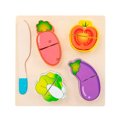 Corta frutas y comiditas de madera - Imagen 2