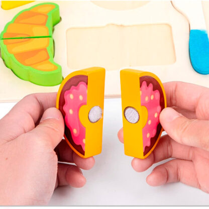 Corta frutas y comiditas de madera - Imagen 4